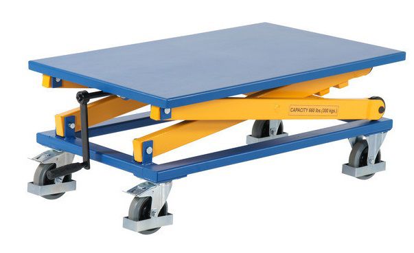 Table élévatrice manuelle aluminium - 100 kg